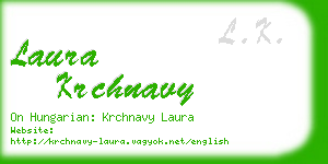 laura krchnavy business card